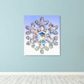 Schneeflocke Leinwanddruck (Insitu (Holzboden))