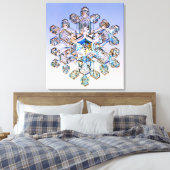 Schneeflocke Leinwanddruck (Insitu (Schlafzimmer))