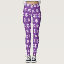 Schneeflocke Lila Leggings