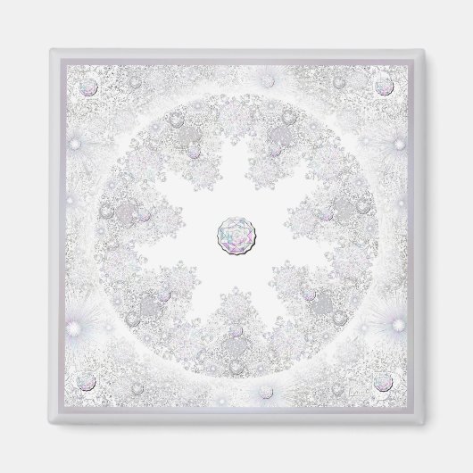 Schneeflocke Magnet (Vorne)