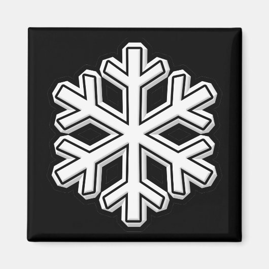 Schneeflocke Magnet (Vorne)