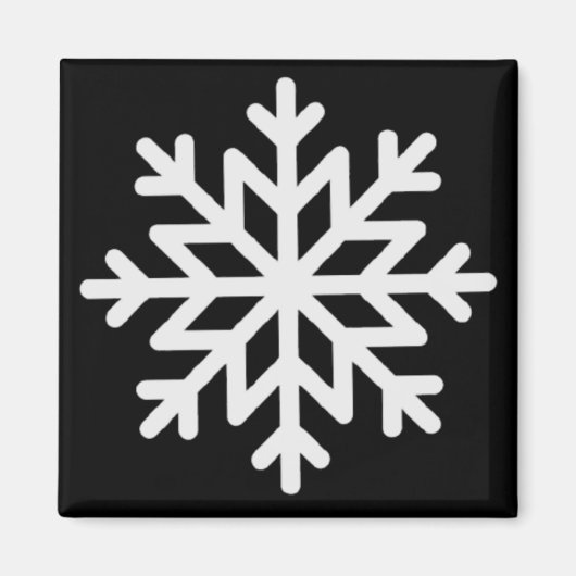 SCHNEEFLOCKe Magnet (Vorne)