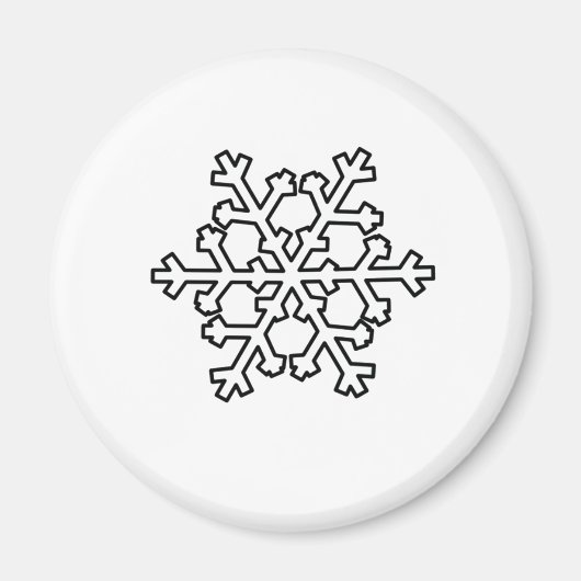 Schneeflocke Magnet (Vorne)