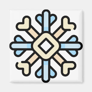 Schneeflocke Magnet