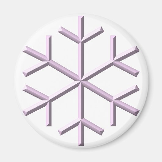Schneeflocke Magnet (Vorne)