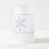 Schneeflocke-mattierte Tasse (Vorderseite Links)