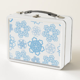 Schneeflocke Metall Brotdose