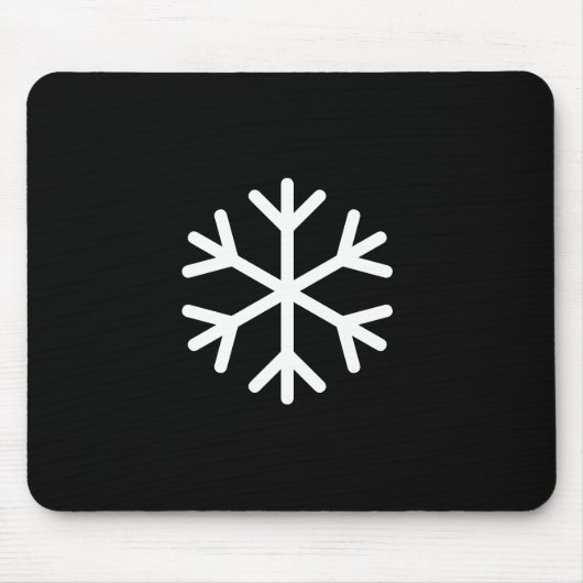 Schneeflocke Mousepad (Vorne)
