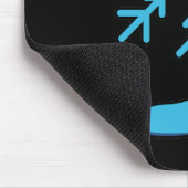 Schneeflocke Mousepad (Ecke)