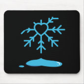 Schneeflocke Mousepad (Vorne)