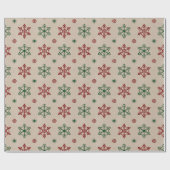 Schneeflocke-Muster-Papierrolle Geschenkpapier (Flach)