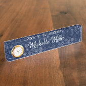 Schneeflocke Namensplakette (Seite)