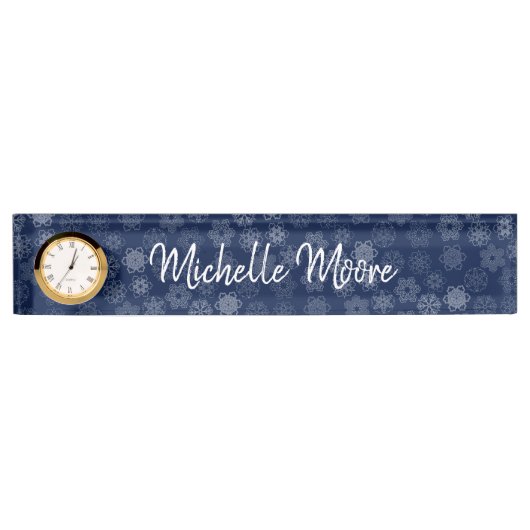 Schneeflocke Namensplakette (Vorderseite)