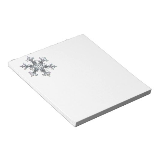 Schneeflocke Notizblock (angewinkelt)