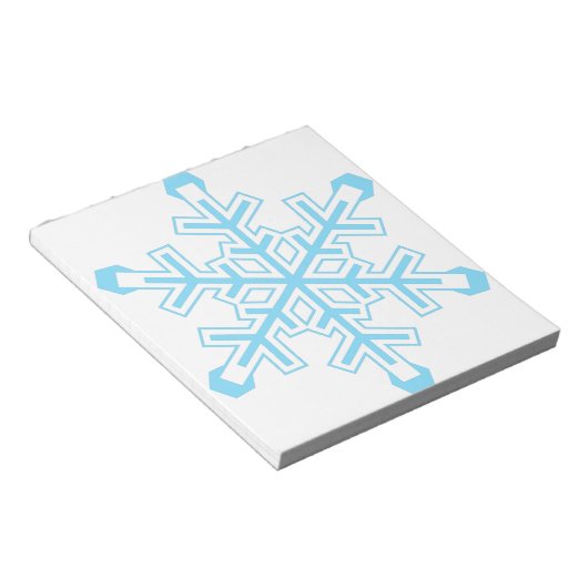 Schneeflocke Notizblock (angewinkelt)