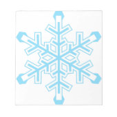 Schneeflocke Notizblock (Vorderseite)