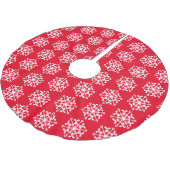 Schneeflocke Nr. 2 - geteert Polyester Weihnachtsbaumdecke (Schrägansicht)