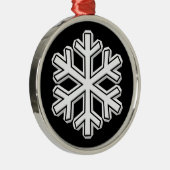 Schneeflocke Ornament Aus Metall (Rechts)