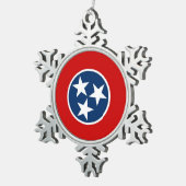 Schneeflocke Ornament mit Tennessee Flag (Rechts)