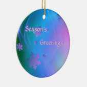 Schneeflocke Ornamment Ornament Aus Metall (Rechts)