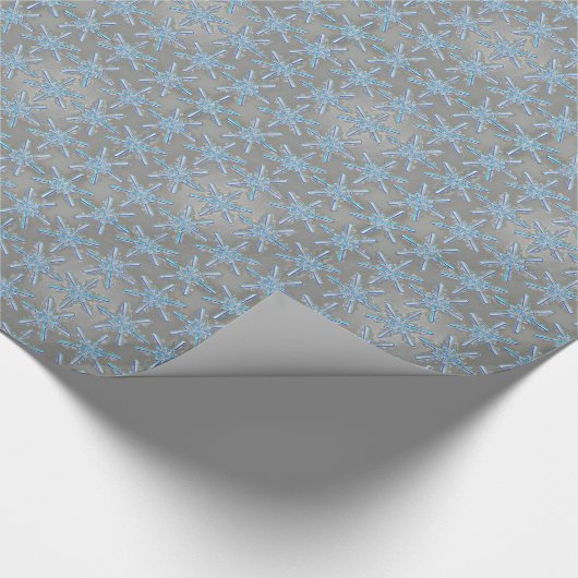 Schneeflocke-Packpapier Geschenkpapier (Ecke)