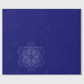 Schneeflocke-Packpapier Geschenkpapier (Flach)