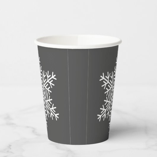 Schneeflocke Pappbecher (Links)