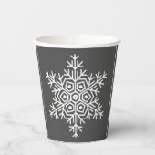 Schneeflocke Pappbecher (Vorderseite)