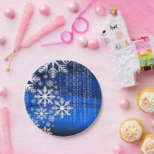 Schneeflocke Pappteller (Party)