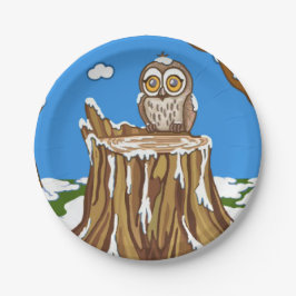 Schneeflocke Pappteller