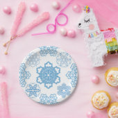 Schneeflocke Pappteller (Party)