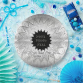 Schneeflocke (Personalisiertes Foto Plate) Pappteller (Party)