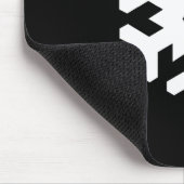 Schneeflocke-Piktogramm Mousepad (Ecke)