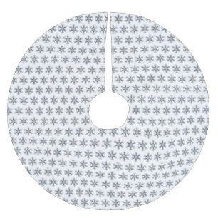 Schneeflocke Polyester Weihnachtsbaumdecke