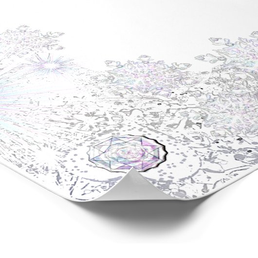 Schneeflocke Poster (Ecke)