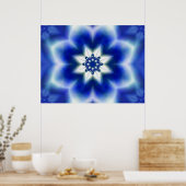 Schneeflocke Poster (Küche)