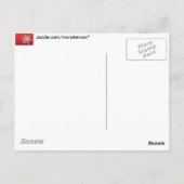 Schneeflocke Postkarte (Rückseite)