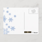 Schneeflocke Postkarte (Rückseite)