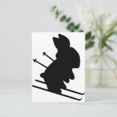 Schneeflocke Postkarte (Stehend Vorderseite)