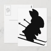 Schneeflocke Postkarte (Vorne/Hinten)