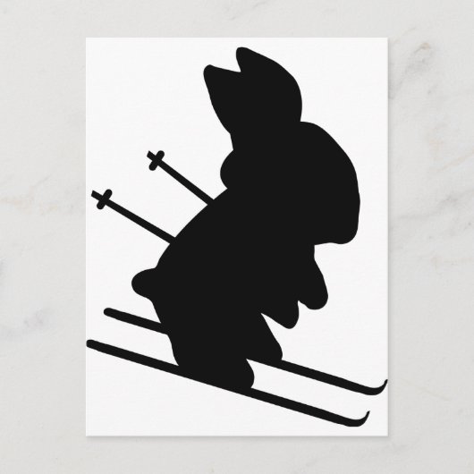 Schneeflocke Postkarte (Vorderseite)