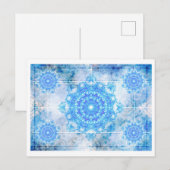 Schneeflocke Postkarte (Vorne/Hinten)