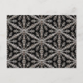 Schneeflocke Postkarte (Vorderseite)