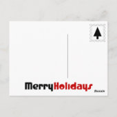 Schneeflocke Postkarte (Rückseite)