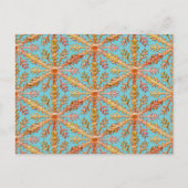 Schneeflocke Postkarte (Vorderseite)