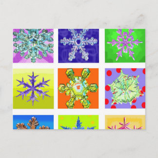 Schneeflocke Postkarte