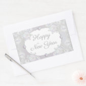 Schneeflocke Rechteckiger Aufkleber (Umschlag)