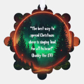 Schneeflocke Ruhe: Matte Paper Ornament Style (Rückseite)