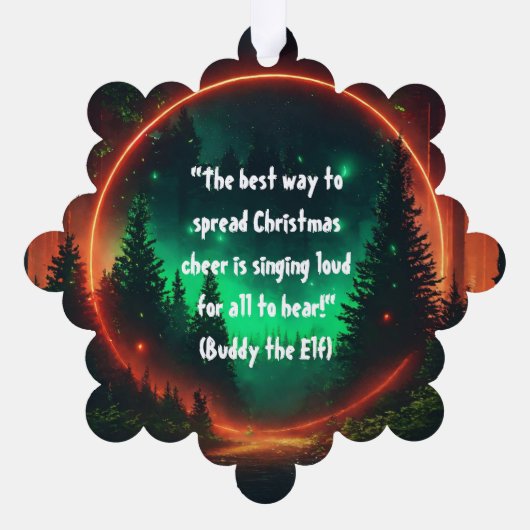 Schneeflocke Ruhe: Matte Paper Ornament Style (Rückseite)