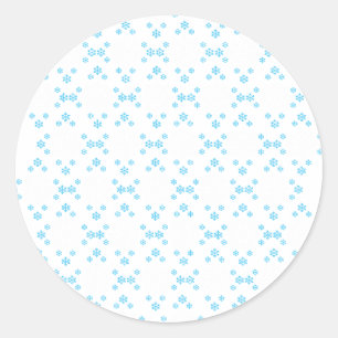 Schneeflocke Runder Aufkleber